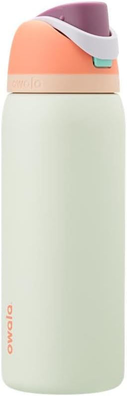 Owala FreeSip Stainless Steel Water Bottle 32 oz Read My Lips