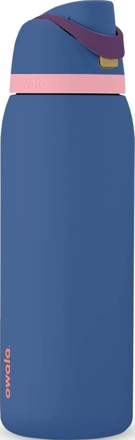 Owala FreeSip Stainless Steel Water Bottle 32 oz Read My Lips