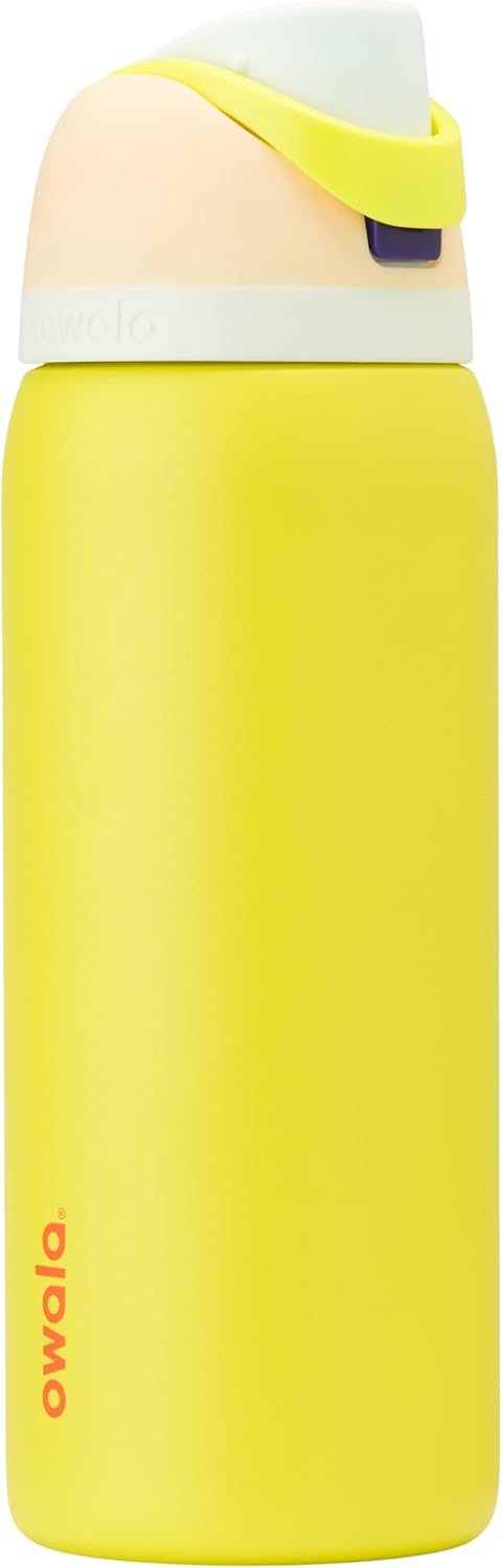 Owala FreeSip Stainless Steel Water Bottle 32 oz Read My Lips
