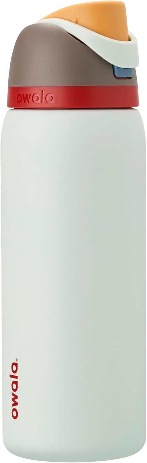 Owala FreeSip Stainless Steel Water Bottle 32 oz Read My Lips