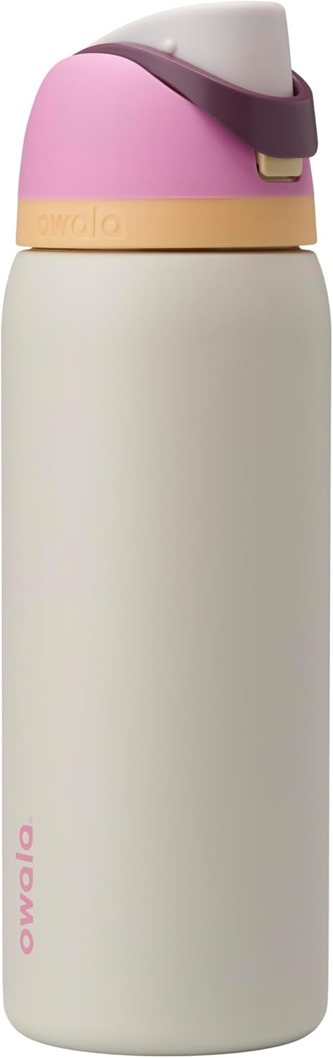 Owala FreeSip Stainless Steel Water Bottle 32 oz Read My Lips