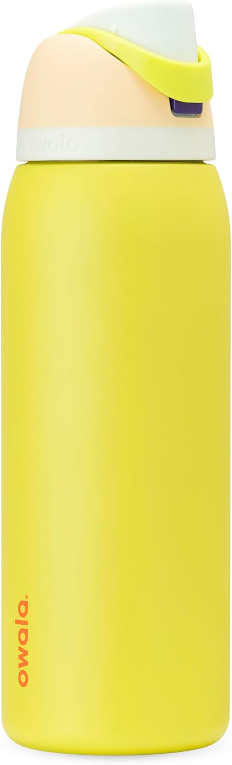 Owala FreeSip Stainless Steel Water Bottle 32 oz Read My Lips