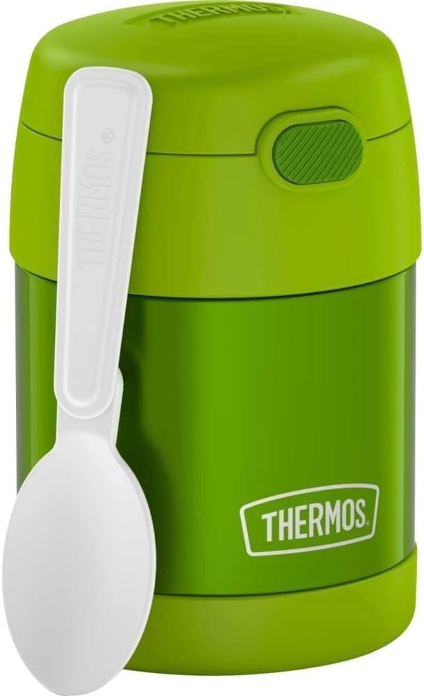 THERMOS FUNTAINER Kids Food Jar with Spoon, 10oz, Pink