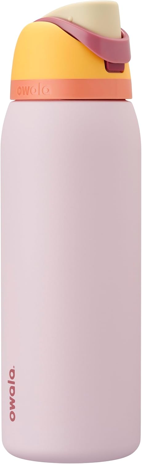 Owala FreeSip Stainless Steel Water Bottle 32 oz Read My Lips
