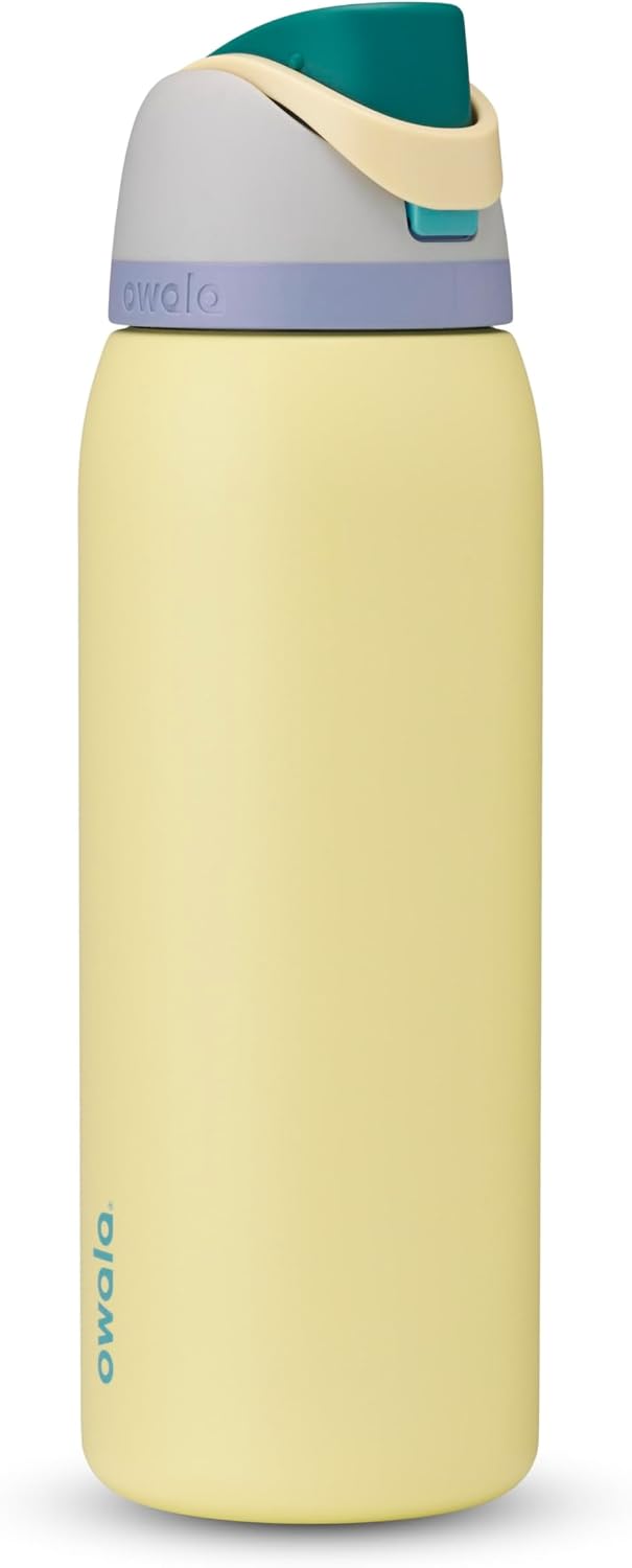 Owala FreeSip Stainless Steel Water Bottle 32 oz Read My Lips