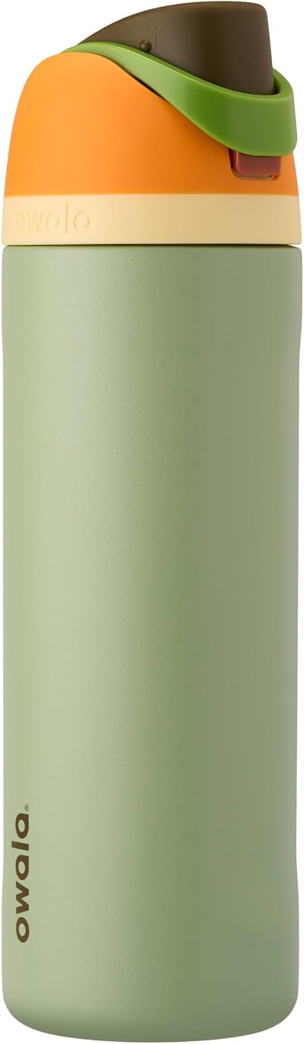 Owala FreeSip Stainless Steel Water Bottle 32 oz Read My Lips