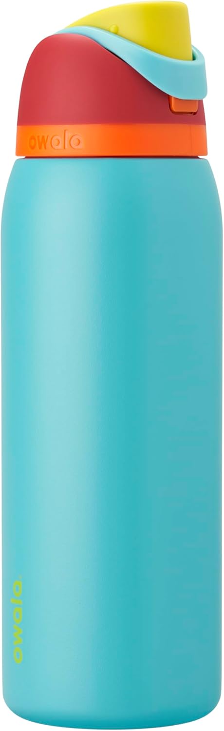 Owala FreeSip Stainless Steel Water Bottle 32 oz Read My Lips