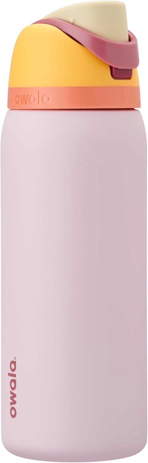 Owala FreeSip Stainless Steel Water Bottle 32 oz Read My Lips