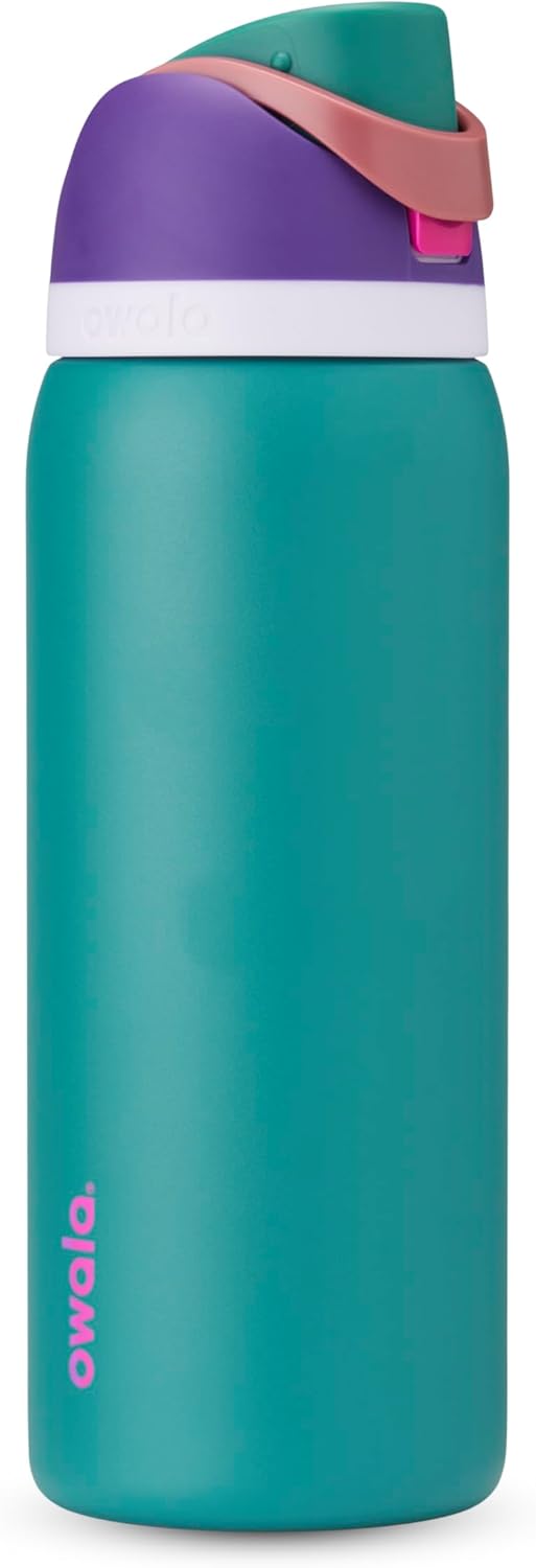 Owala FreeSip Stainless Steel Water Bottle 32 oz Read My Lips