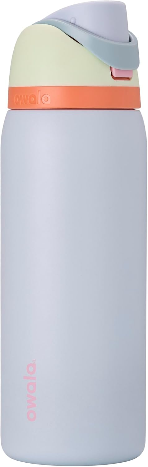 Owala FreeSip Stainless Steel Water Bottle 32 oz Read My Lips