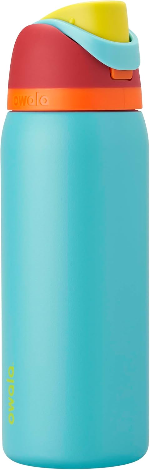 Owala FreeSip Stainless Steel Water Bottle 32 oz Read My Lips