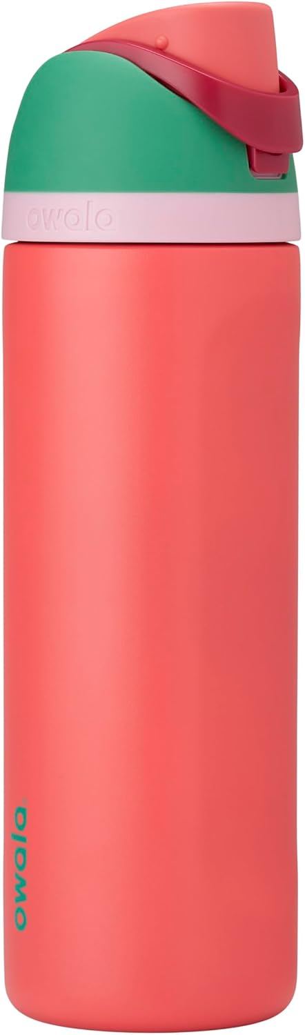 Owala FreeSip Stainless Steel Water Bottle 32 oz Read My Lips