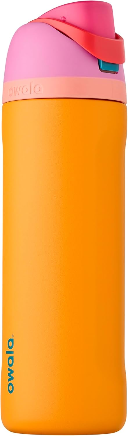 Owala FreeSip Stainless Steel Water Bottle 32 oz Read My Lips