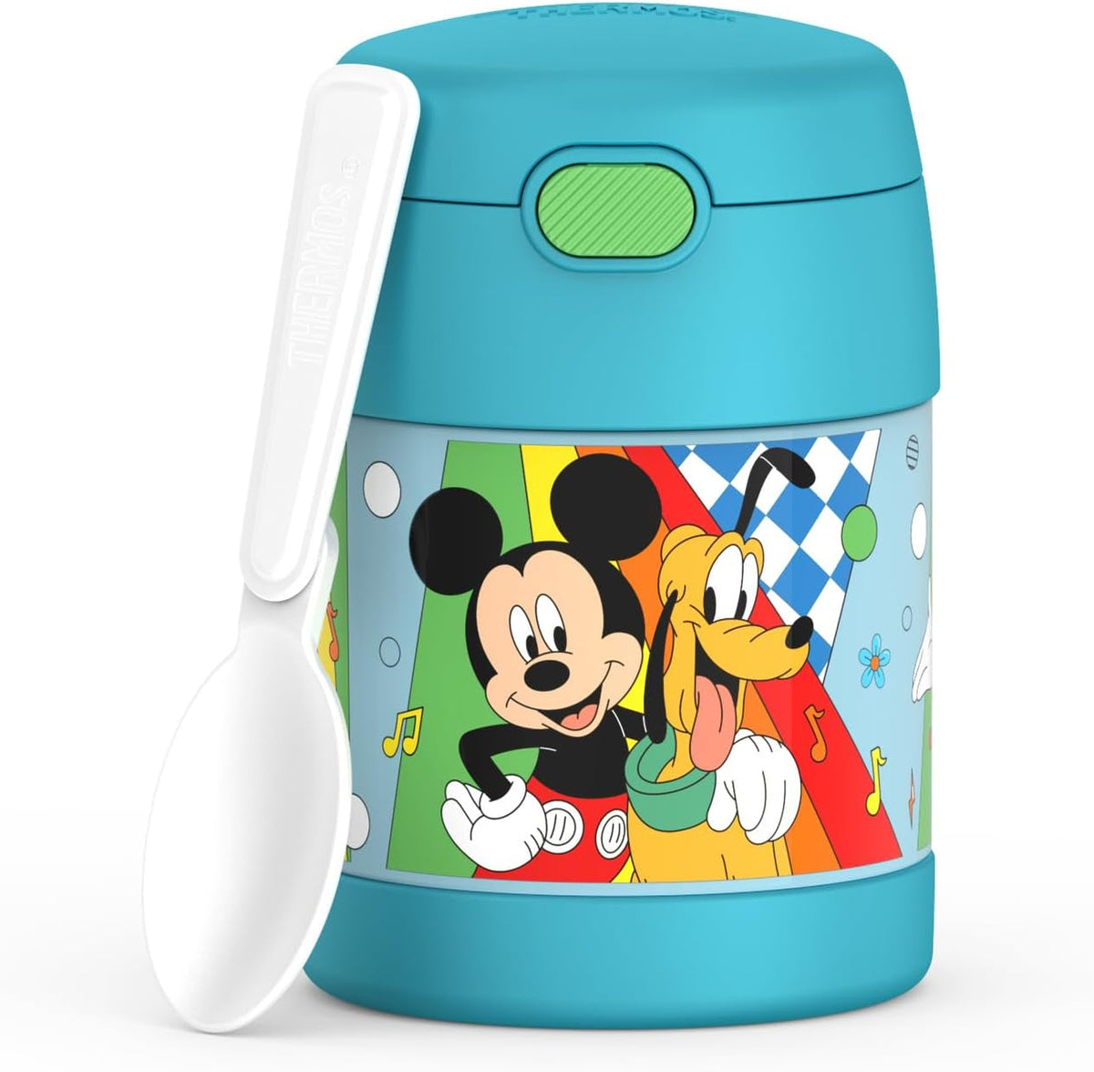 THERMOS FUNTAINER Kids Food Jar with Spoon, 10oz, Pink