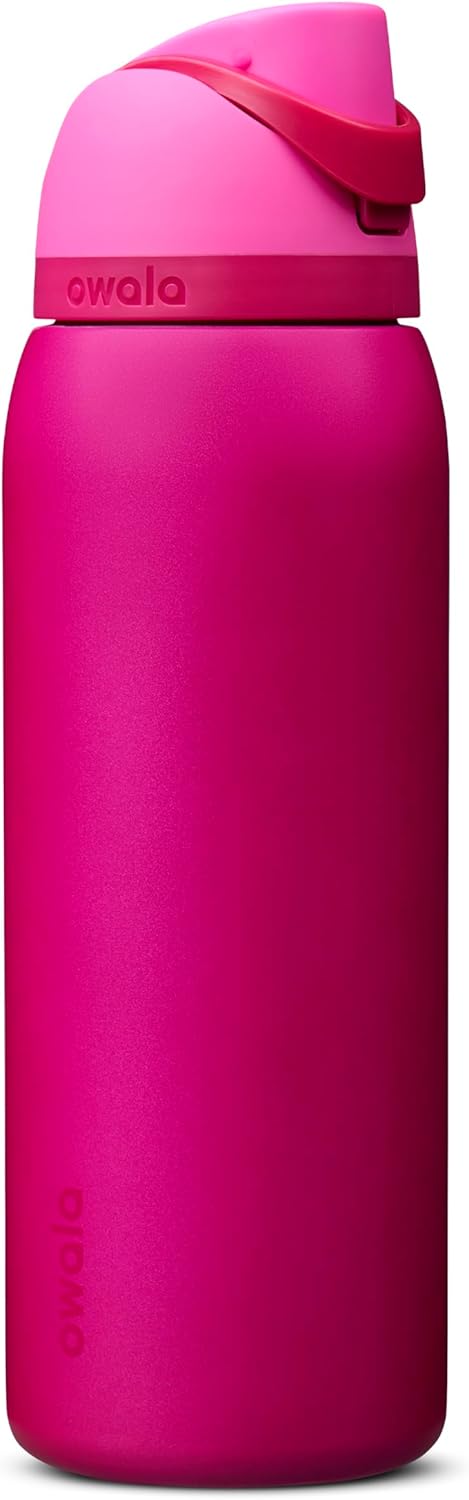 Owala FreeSip Stainless Steel Water Bottle 32 oz Read My Lips