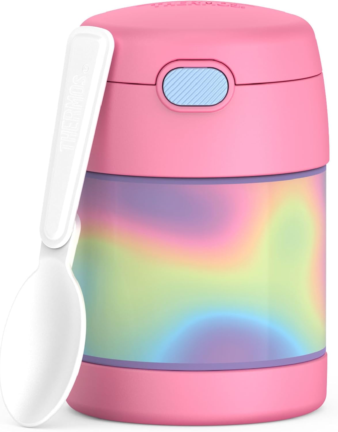 THERMOS FUNTAINER Kids Food Jar with Spoon, 10oz, Pink