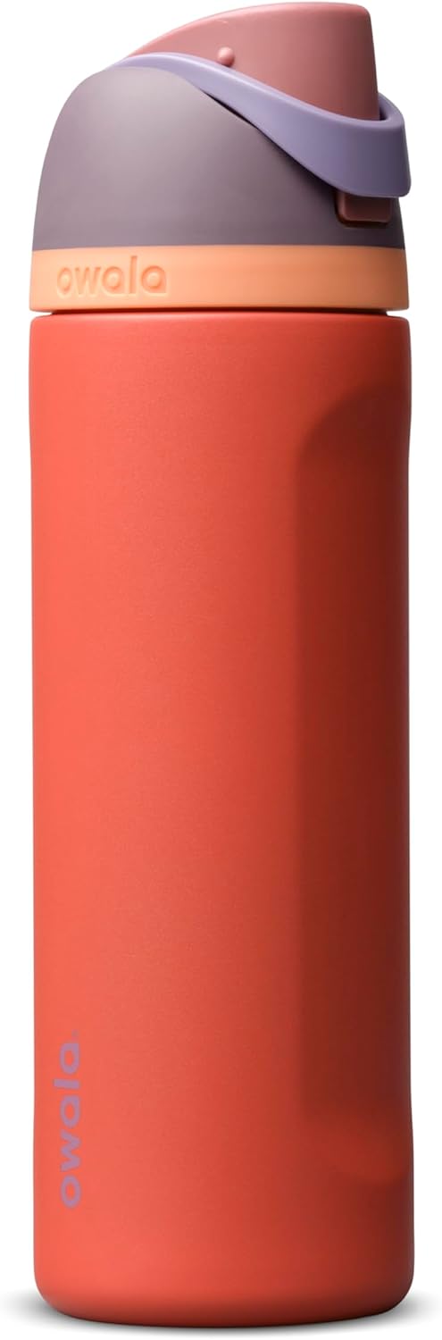 Owala FreeSip Stainless Steel Water Bottle 32 oz Read My Lips