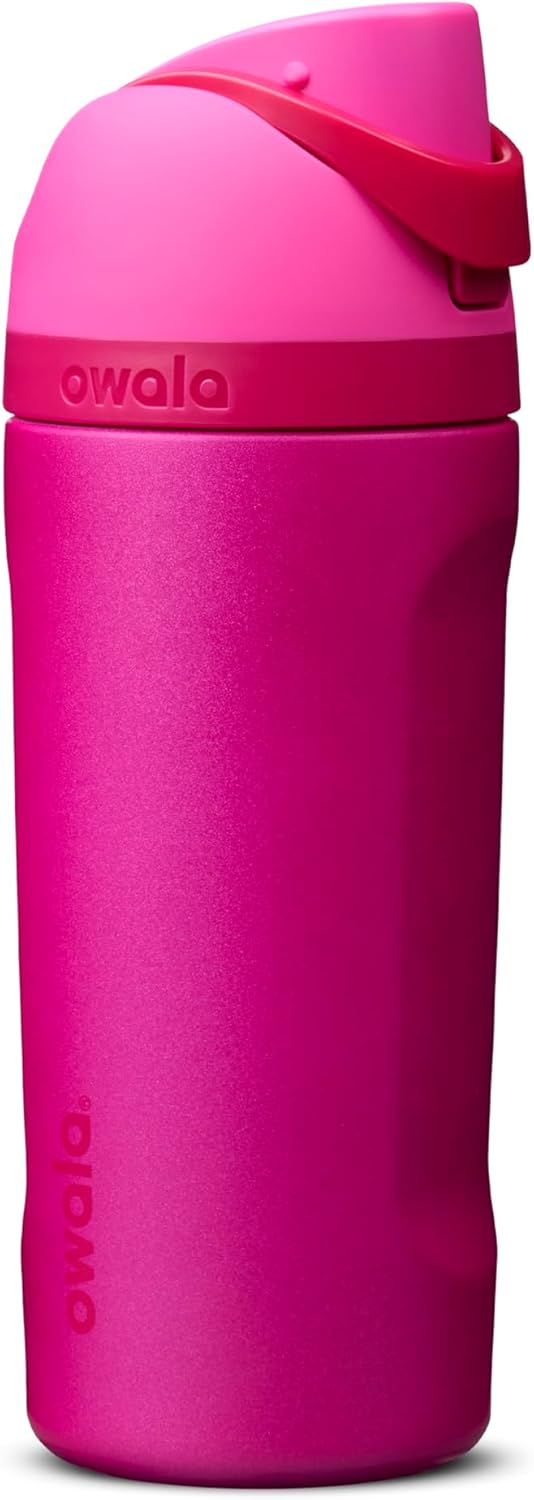 Owala FreeSip Stainless Steel Water Bottle 32 oz Read My Lips