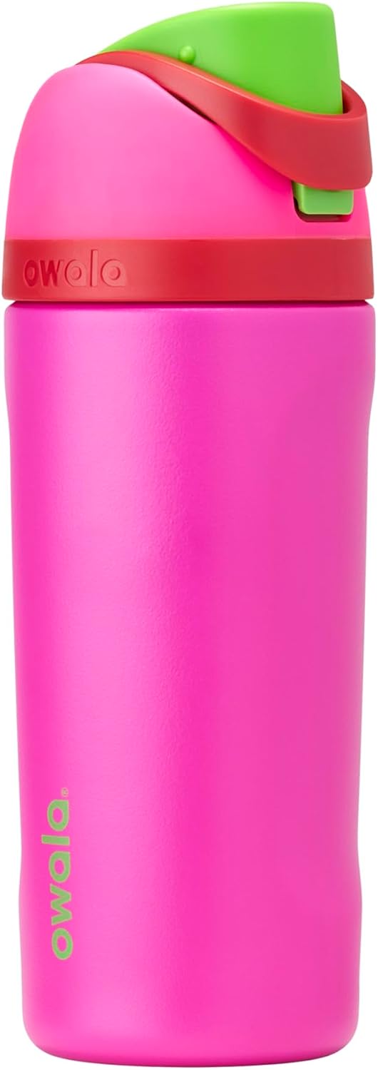 Owala FreeSip Stainless Steel Water Bottle 32 oz Read My Lips