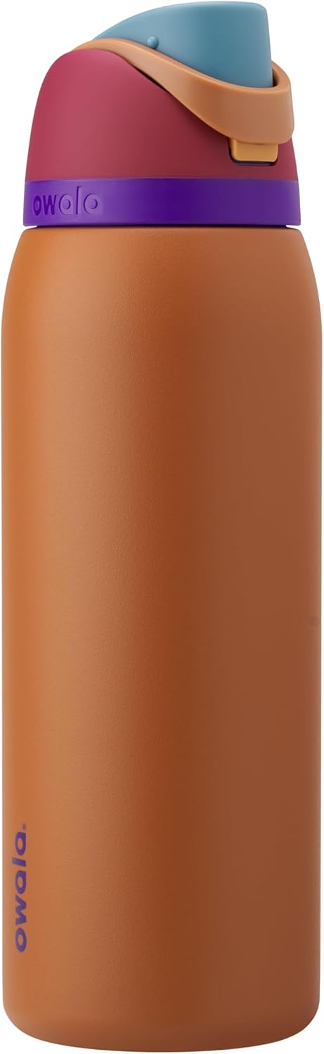 Owala FreeSip Stainless Steel Water Bottle 32 oz Read My Lips