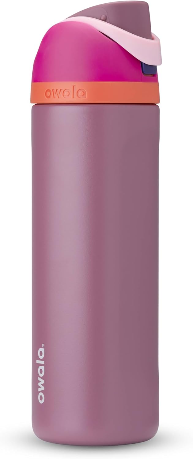 Owala FreeSip Stainless Steel Water Bottle 32 oz Read My Lips