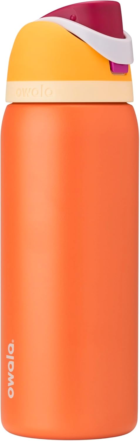 Owala FreeSip Stainless Steel Water Bottle 32 oz Read My Lips