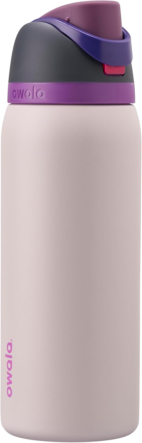 Owala FreeSip Stainless Steel Water Bottle 32 oz Read My Lips