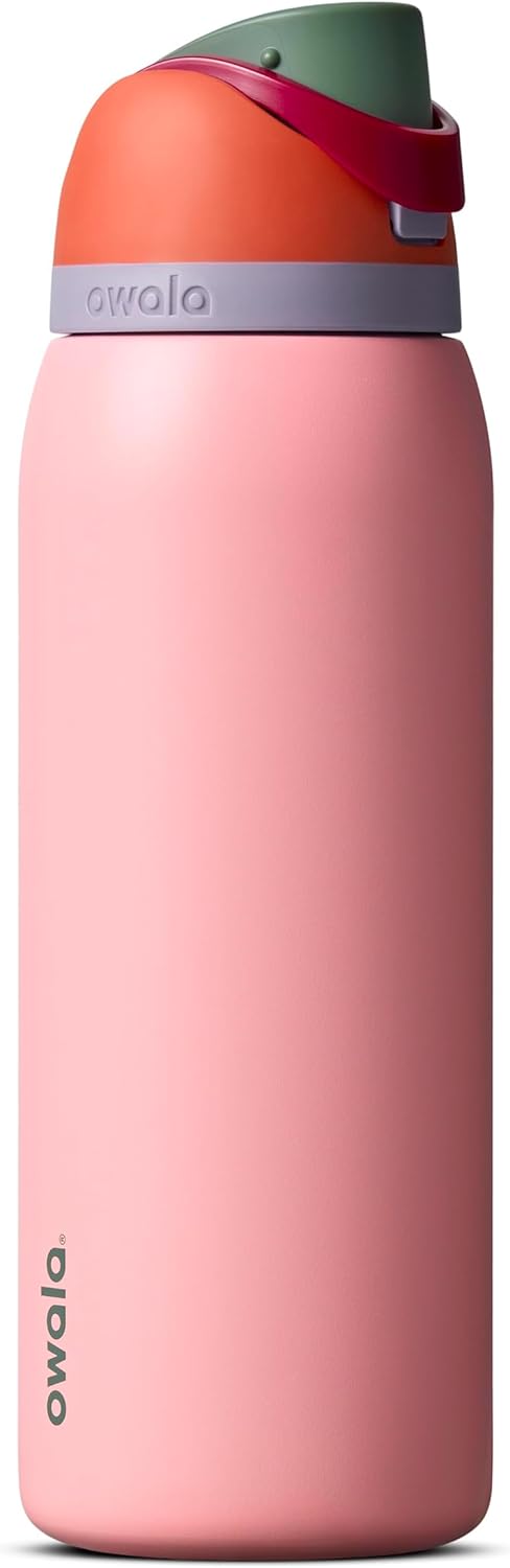 Owala FreeSip Stainless Steel Water Bottle 32 oz Read My Lips
