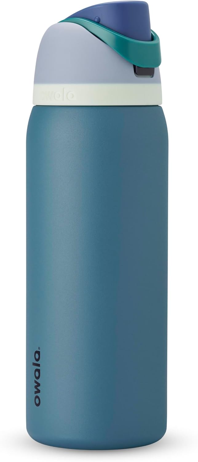 Owala FreeSip Stainless Steel Water Bottle 32 oz Read My Lips