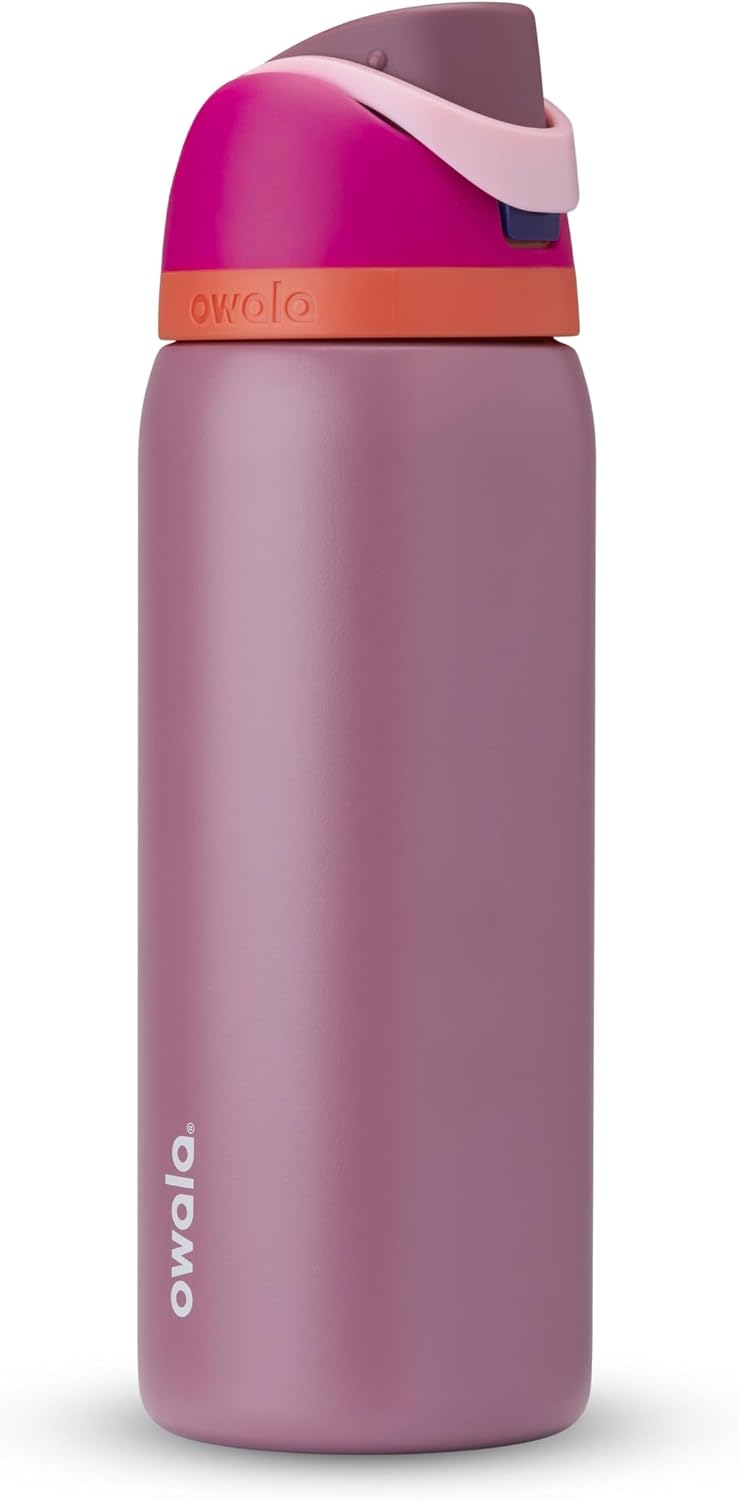 Owala FreeSip Stainless Steel Water Bottle 32 oz Read My Lips