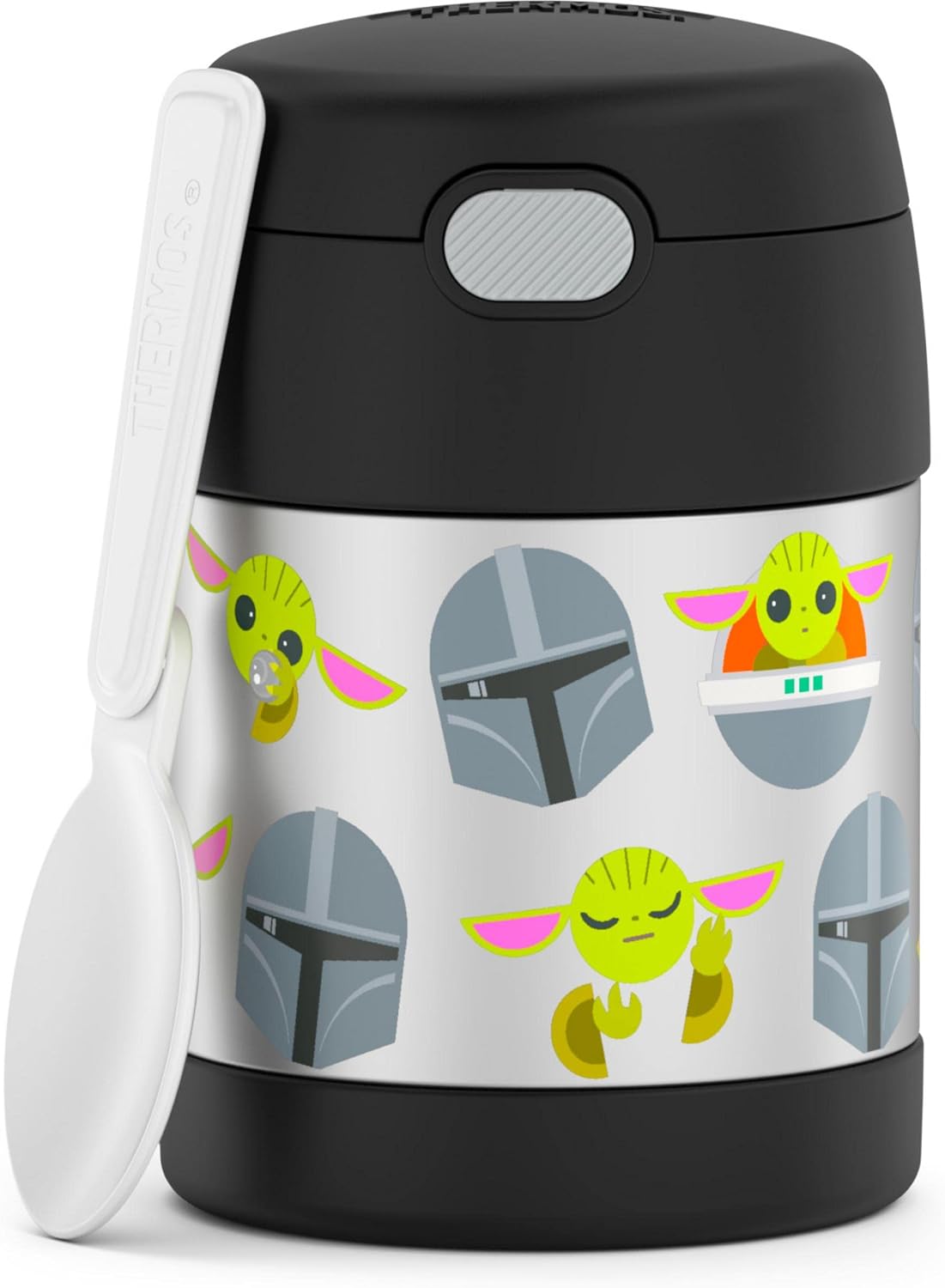 THERMOS FUNTAINER Kids Food Jar with Spoon, 10oz, Pink