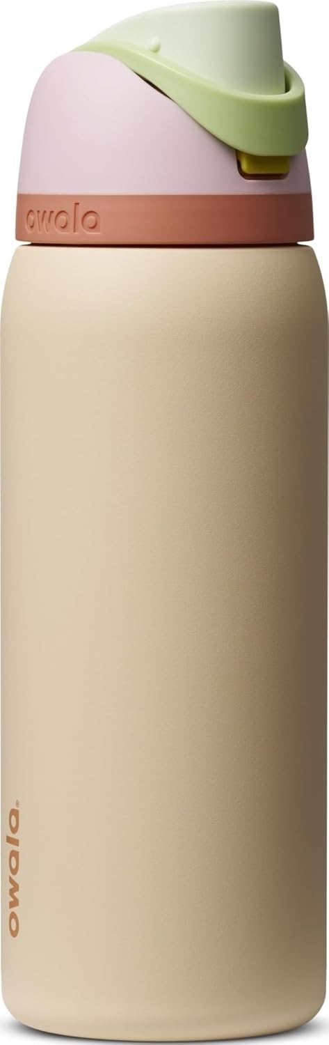Owala FreeSip Stainless Steel Water Bottle 32 oz Read My Lips