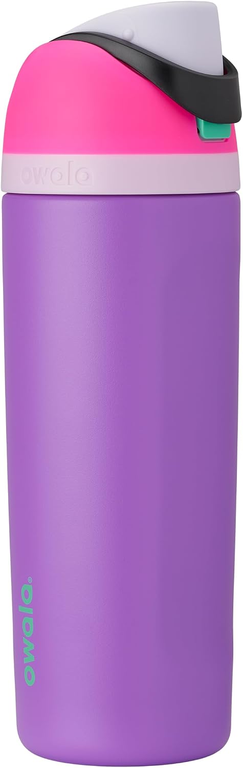 Owala FreeSip Stainless Steel Water Bottle 32 oz Read My Lips