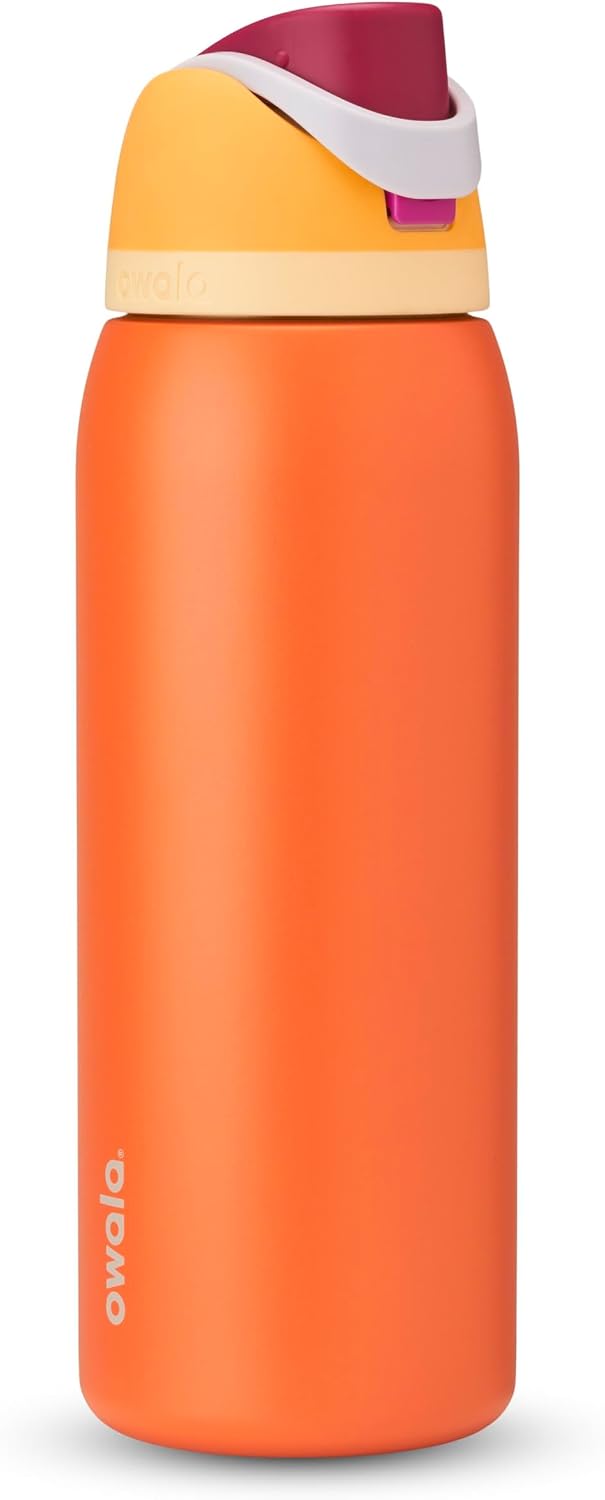 Owala FreeSip Stainless Steel Water Bottle 32 oz Read My Lips