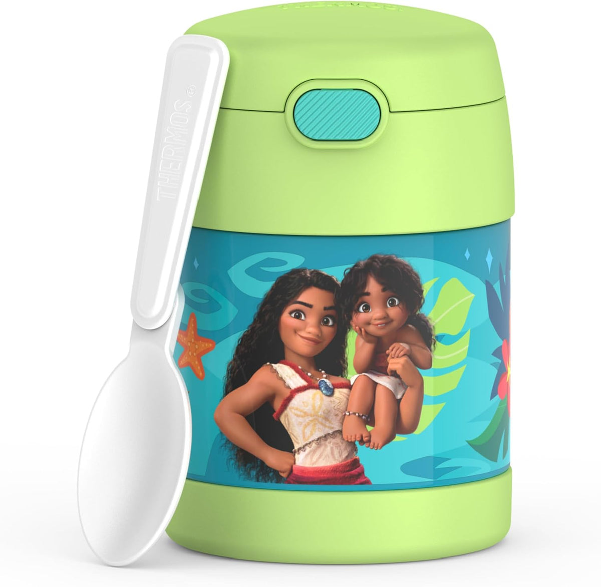 THERMOS FUNTAINER Kids Food Jar with Spoon, 10oz, Pink