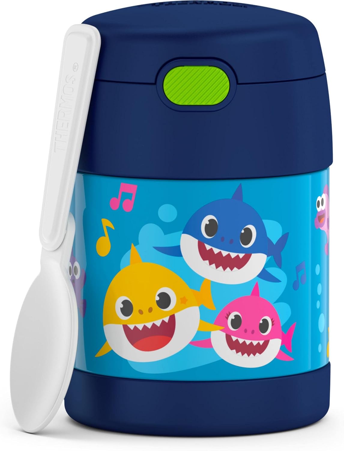 THERMOS FUNTAINER Kids Food Jar with Spoon, 10oz, Pink